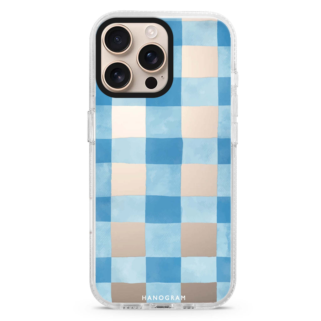 Gingham Sky MagSafe Compatible Ultra Clear Case
