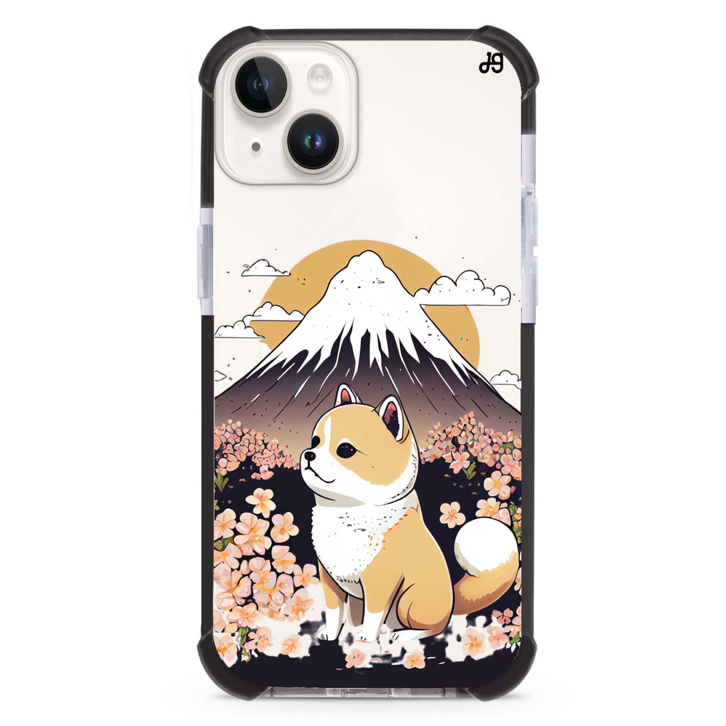 Shiba Inu & Japan iPhone 15 Plus MagSafe Compatible Ultra Shockproof Case