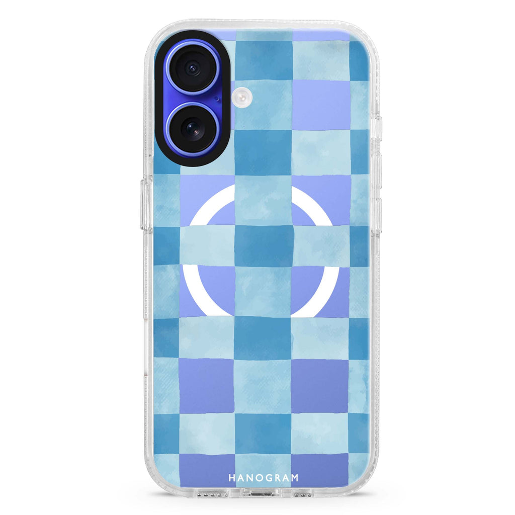 Gingham Sky MagSafe Compatible Ultra Clear Case