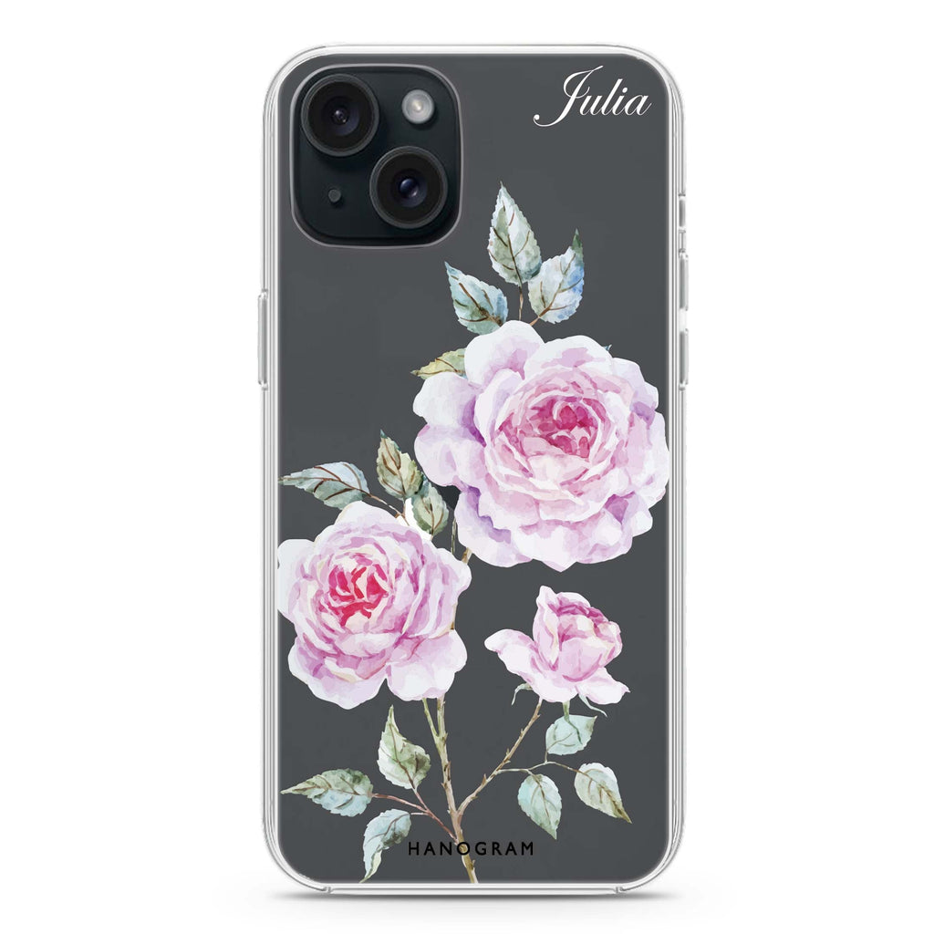 Simple Floral iPhone Ultra Clear Case