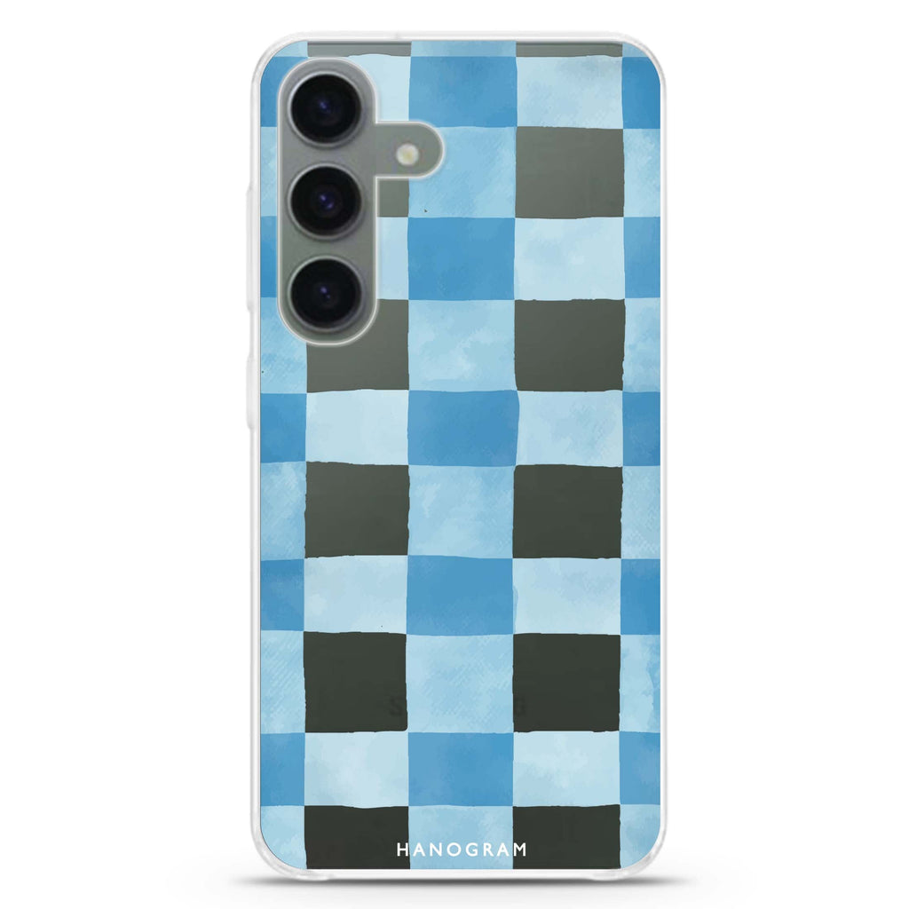 Gingham Sky Samsung Galaxy Ultra Clear Case