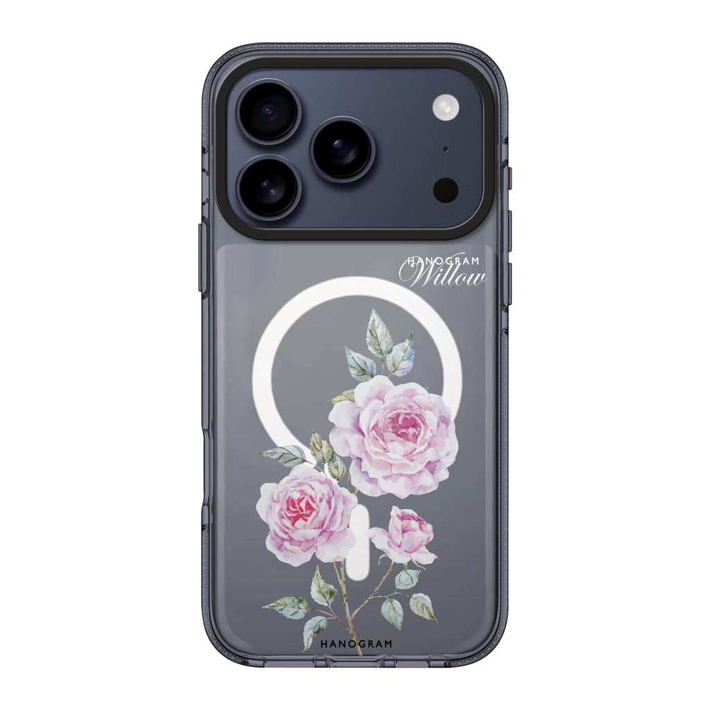 Simple Floral personalized name flower floral minimalist spring iPhone 17 Pro Max ultra clear case