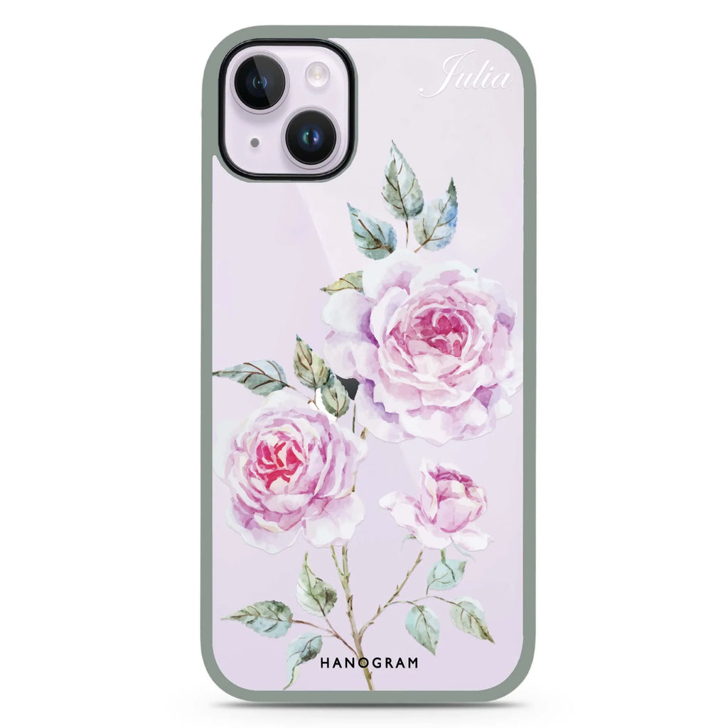 Simple Floral iPhone 15 Impact Guard Bumper Case