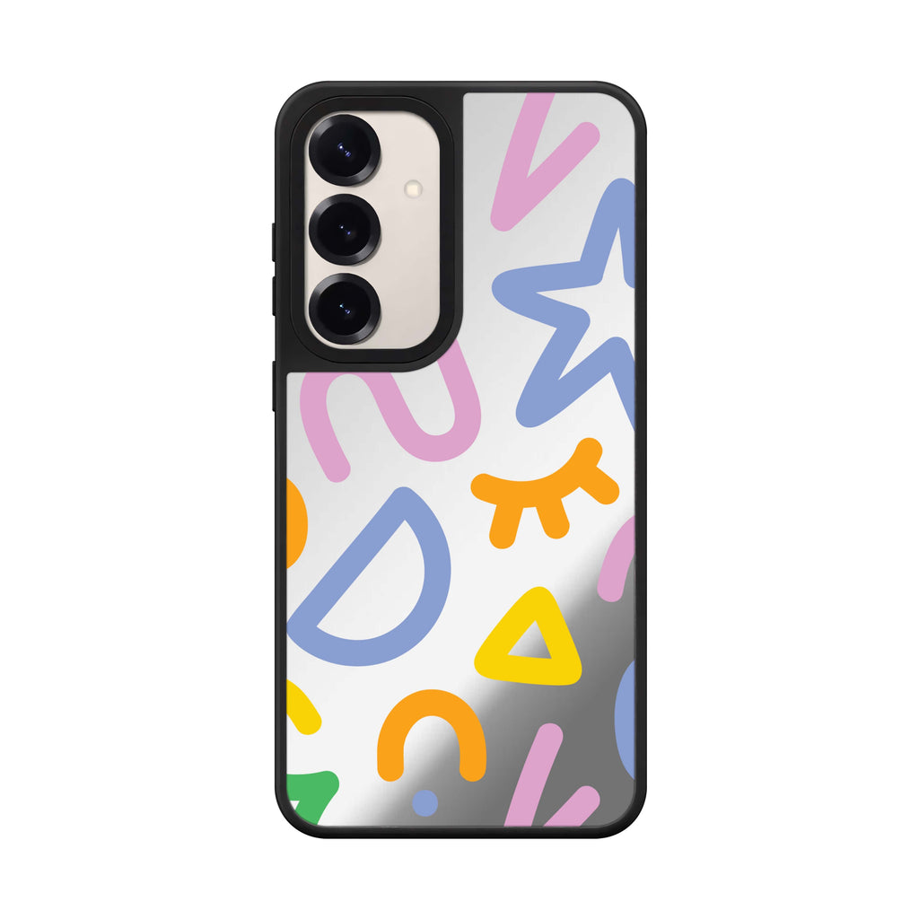 Abstract Doodles Style 5 Samsung Galaxy mirror case front view