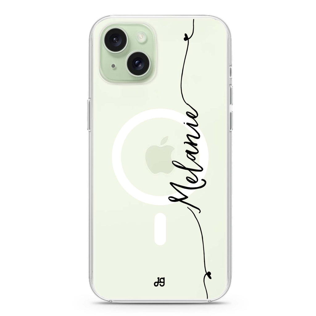 Heart Word iPhone 15 Plus MagSafe Compatible Ultra Clear Case