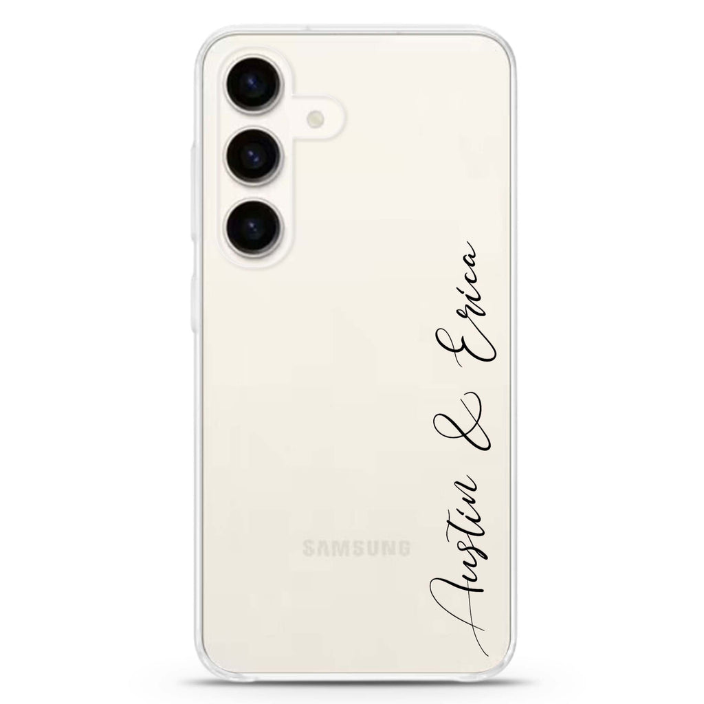 Handwritten You And Me Samsung Galaxy Ultra Clear Case