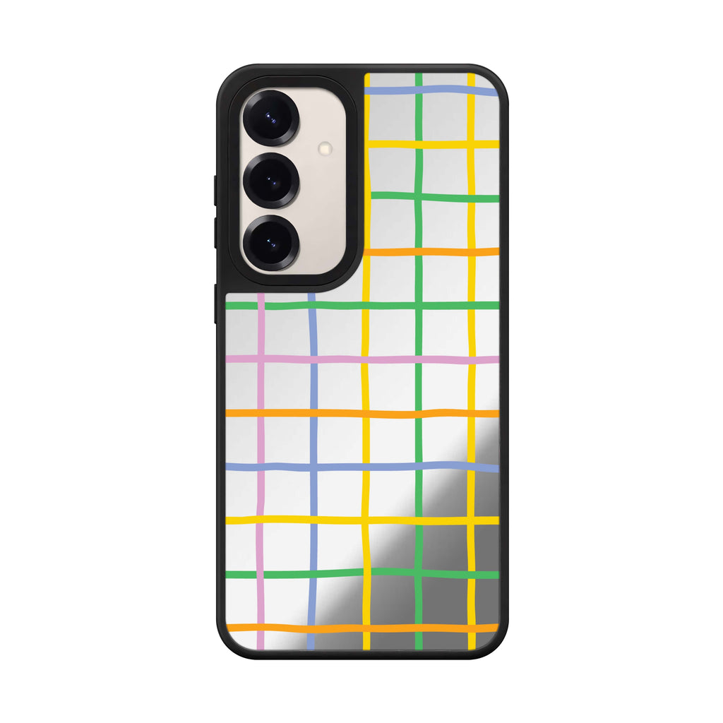 Abstract Doodles Pattern Style 1 Samsung Galaxy mirror case front view