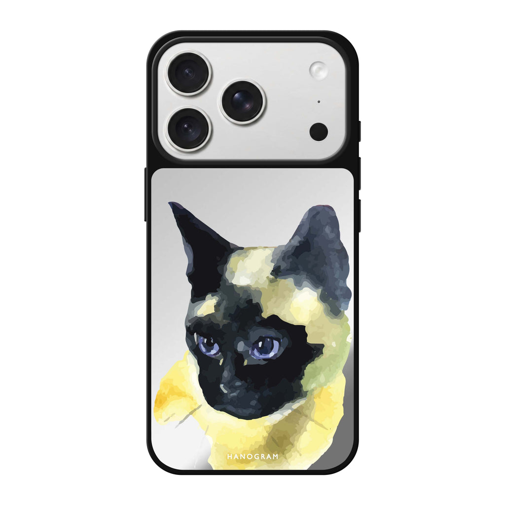 Watercolour Cat #1 cat animal watercolor iPhone 18 Pro Max mirror case