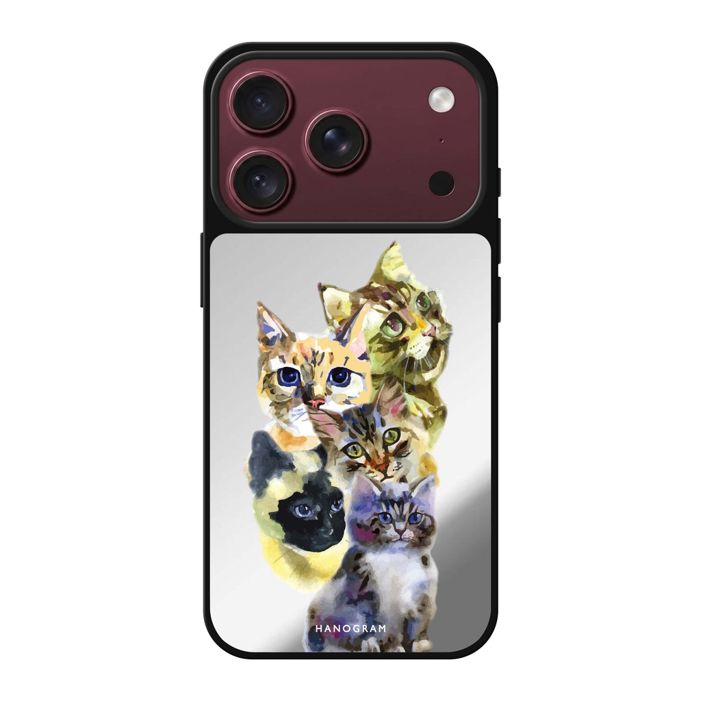Watercolour Cat #2 cat animal watercolor iPhone 18 Pro Max mirror case