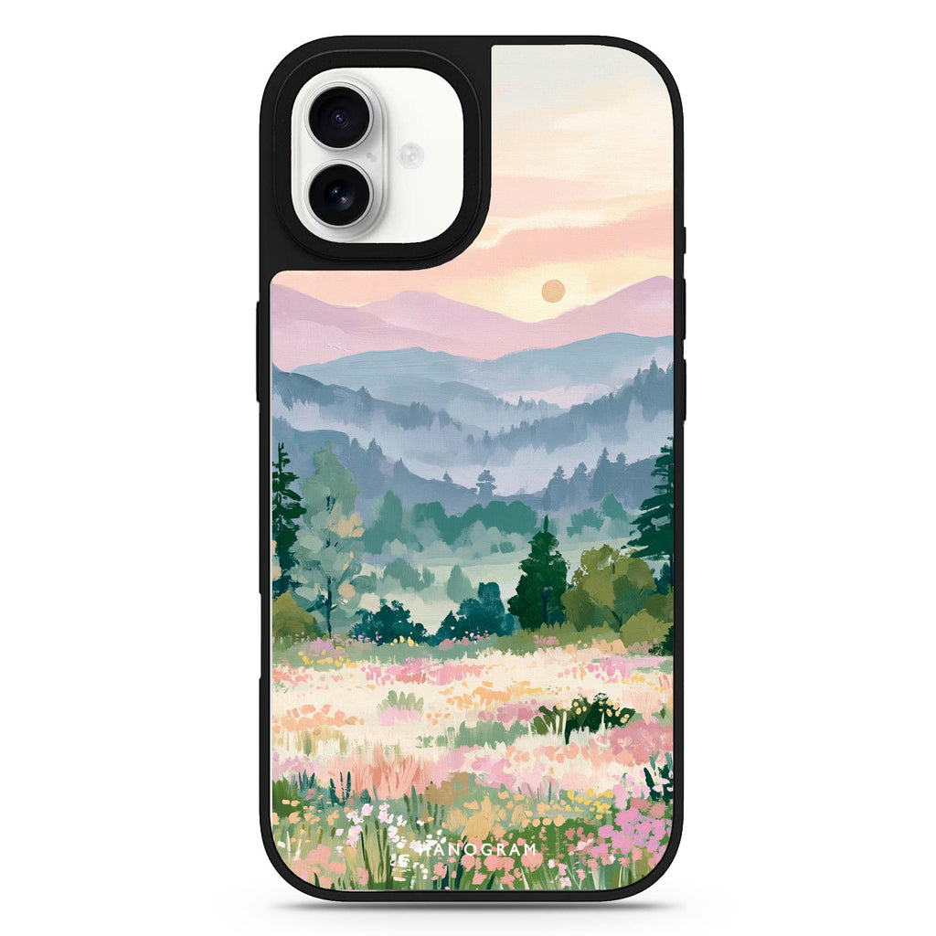 Daybreak over Wildflowers iPhone 17 Mirror Case - View 1