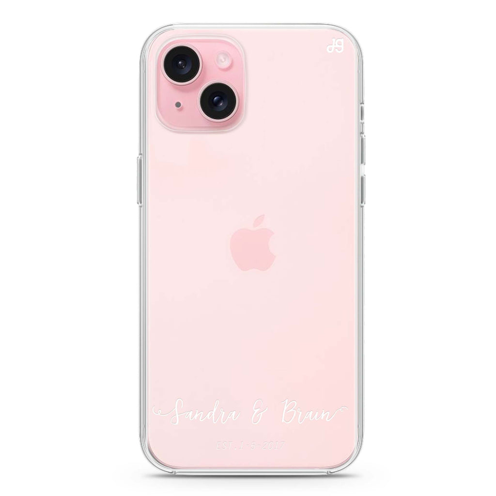 You & Me & Our Date iPhone Ultra Clear Case