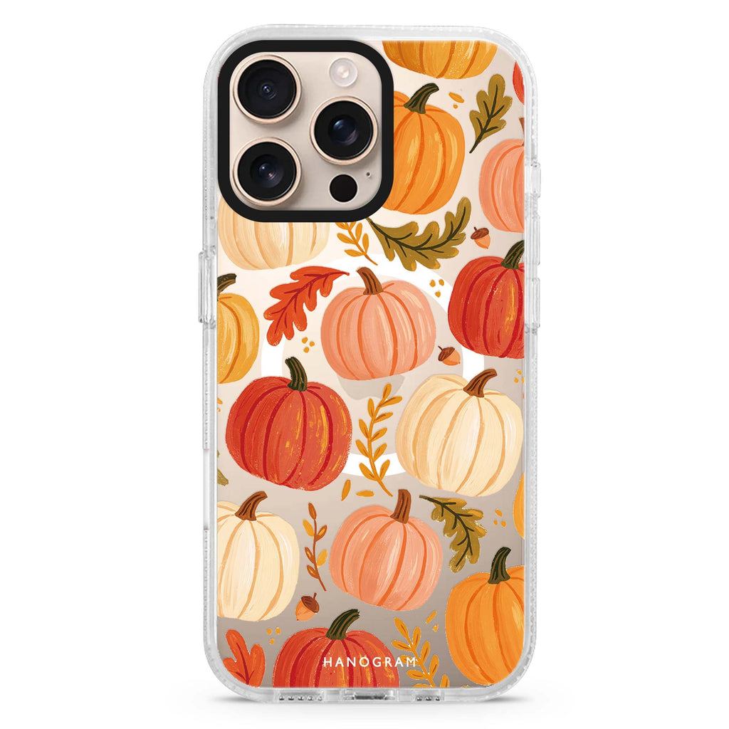 Pumpkin Orchard Palette MagSafe Compatible Ultra Clear Case for iPhone 16 Pro Max - main view