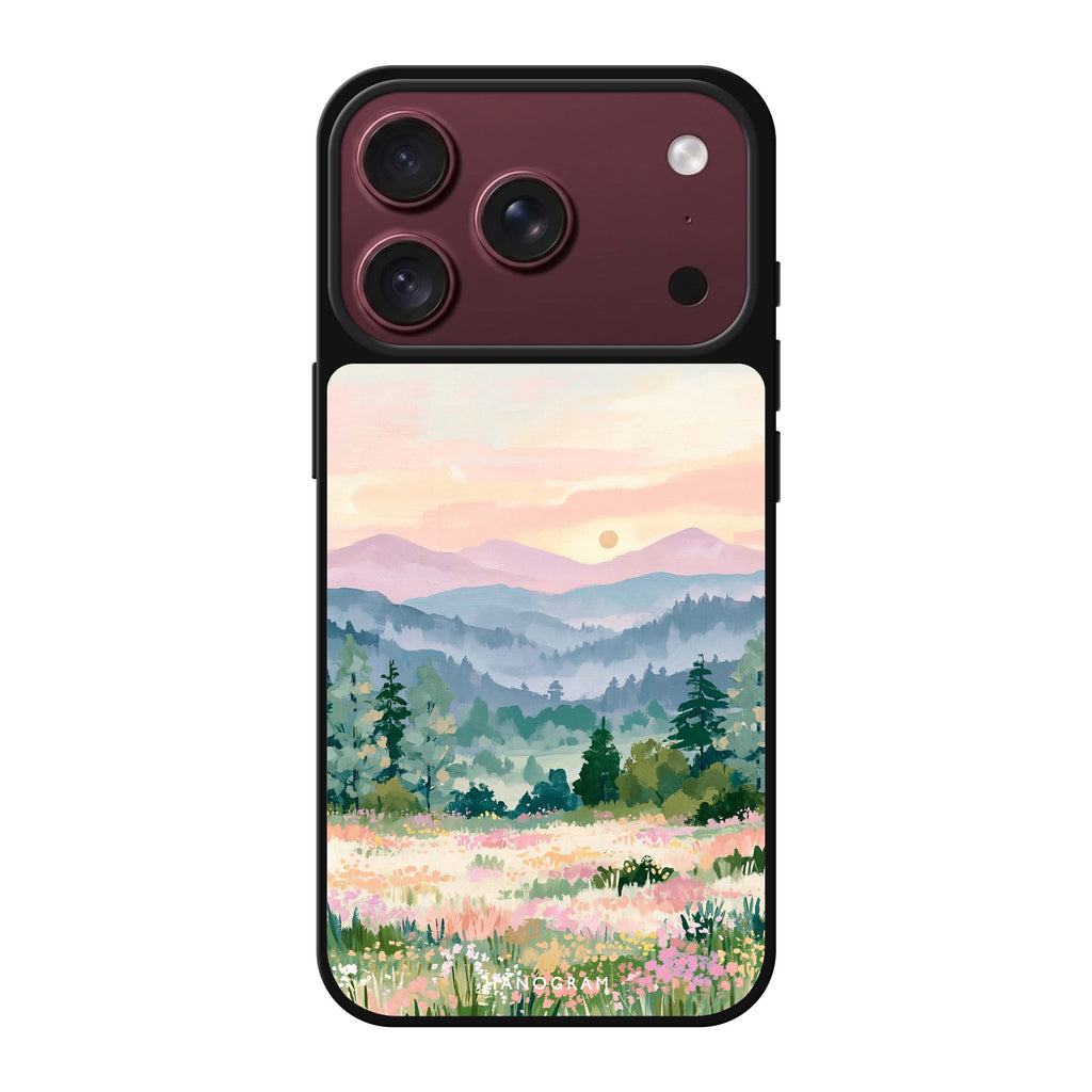 Daybreak over Wildflowers iPhone 18 Pro Max Mirror Case - design view 1