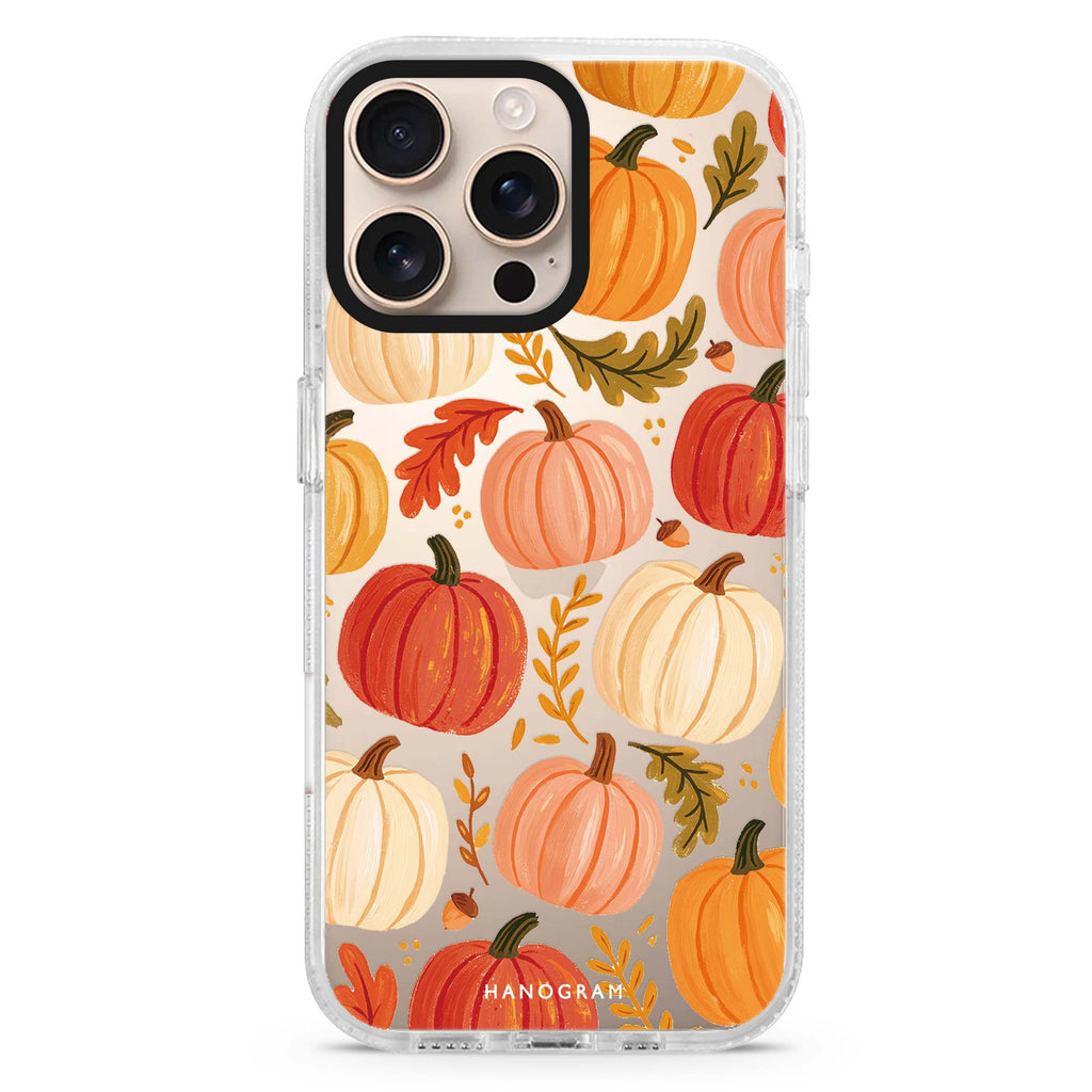 Pumpkin Orchard Palette iPhone 16 Pro Max Ultra Clear Case - front view