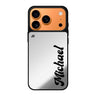 Modern Nameplate personalized name typography iPhone 17 Pro Max mirror case