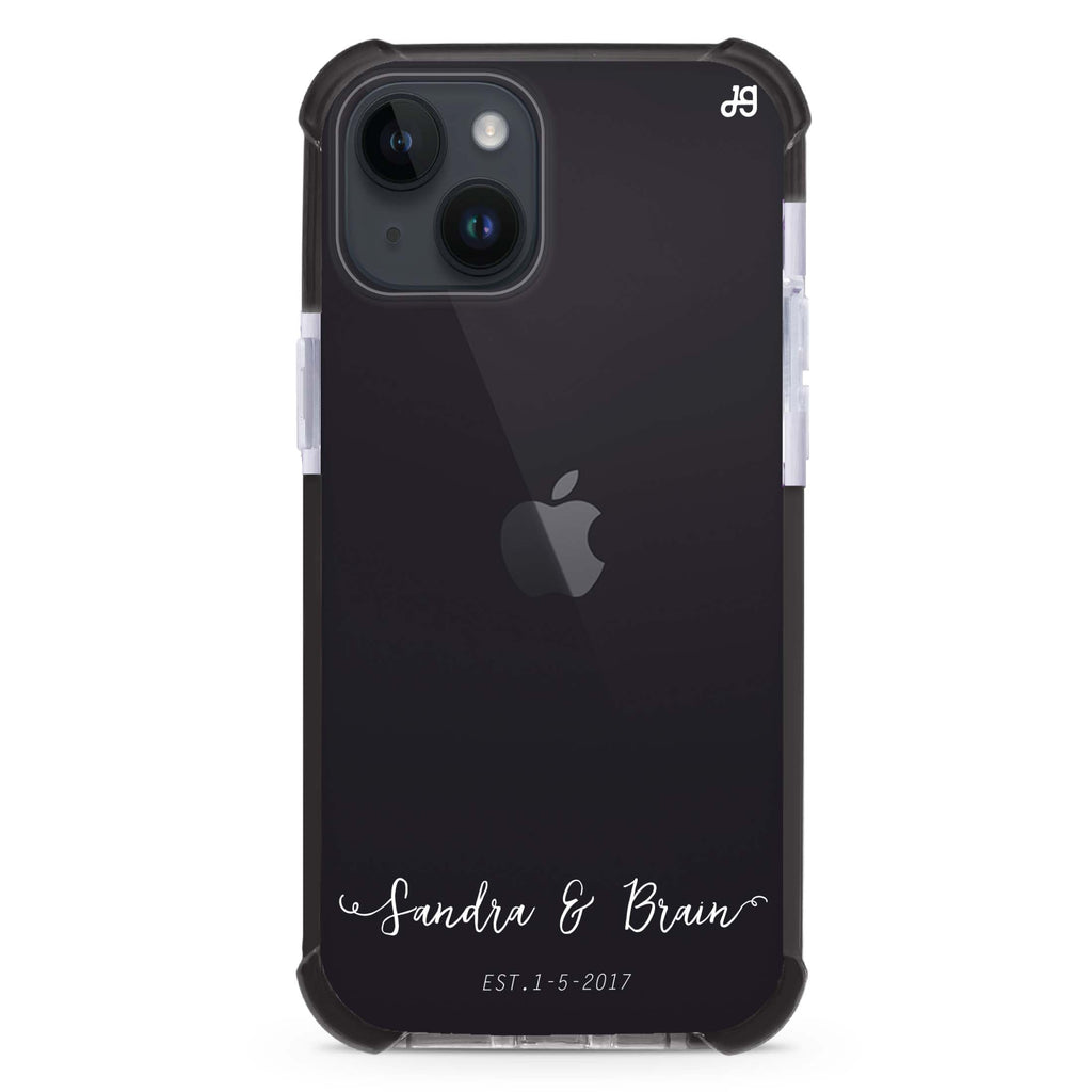 You & Me & Our Date iPhone 15 Plus Ultra Shockproof Case