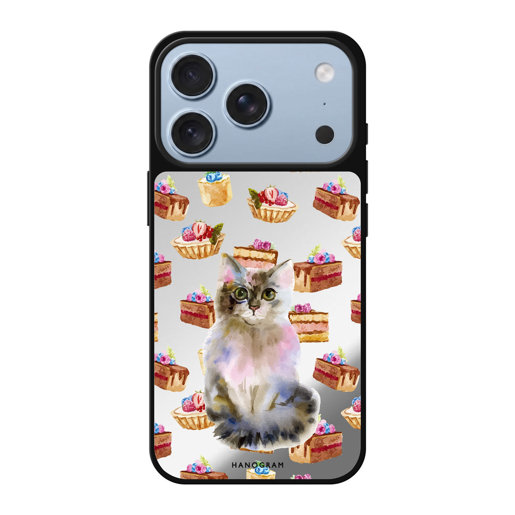 Watercolour Cat #6 cat animal watercolor iPhone 18 Pro Max mirror case