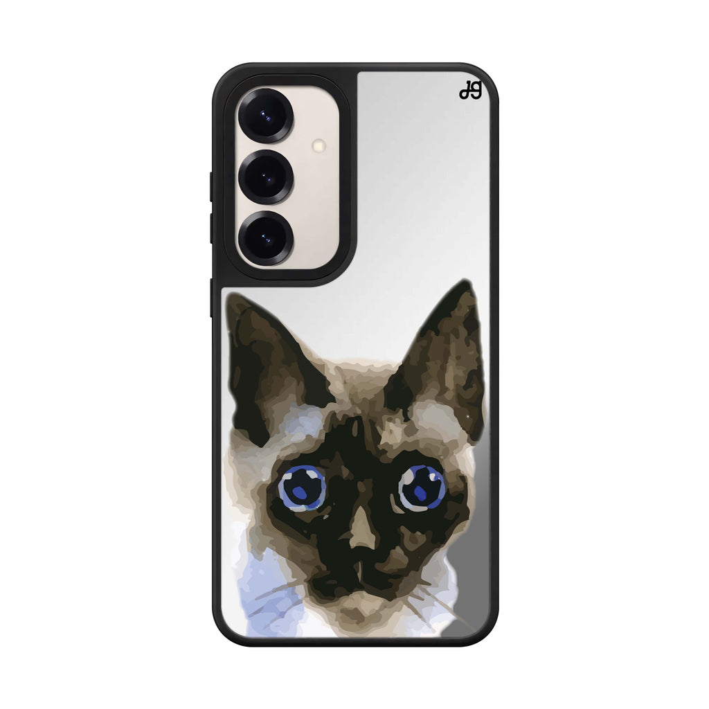 Watercolour Cat Style 4 Samsung Galaxy mirror case front view