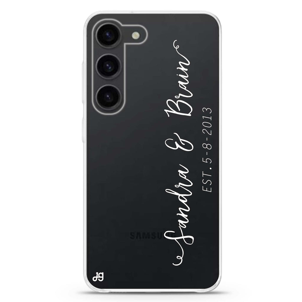 Memory personalized ultra-clear case for Samsung Galaxy S23/S22, front view