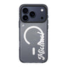 Modern Nameplate personalized name typography iPhone 17 Pro Max ultra clear case