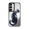 Watercolour Cat Style 12 Samsung Galaxy mirror case front view