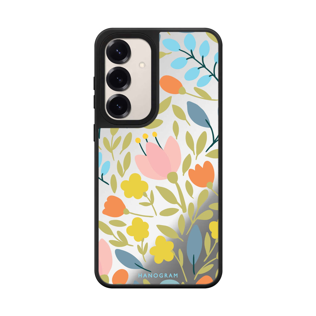 Floral Style 1 Samsung Galaxy mirror case front view
