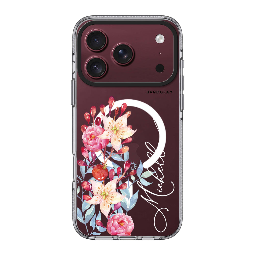 Pink Watercolor Floral Bouquet Ultra Clear Case