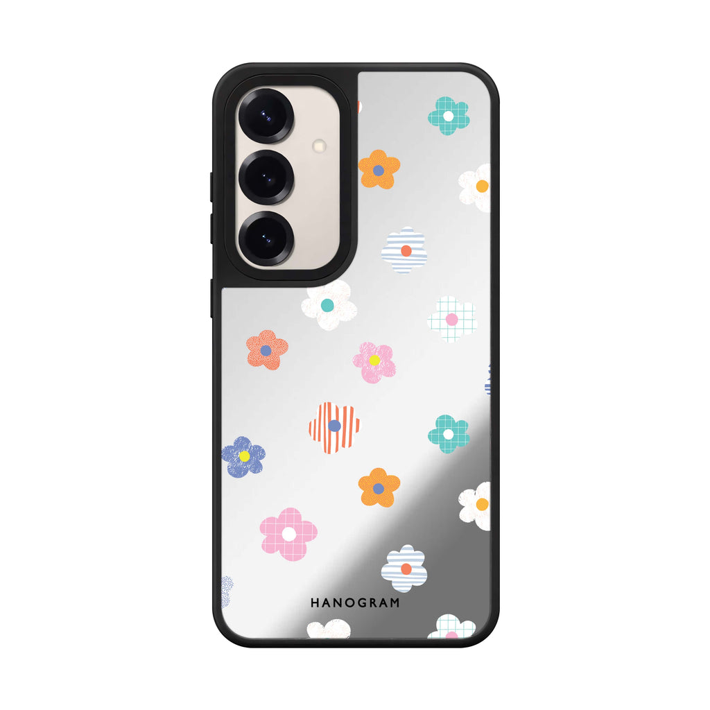 Floral Pattern Style 2 Samsung Galaxy mirror case front view