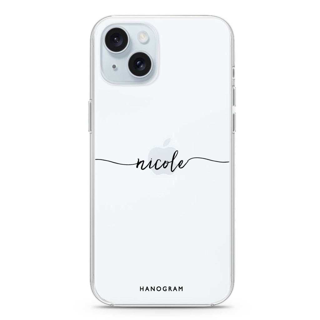 Slim Handwritten iPhone 15 plus Ultra Clear Case