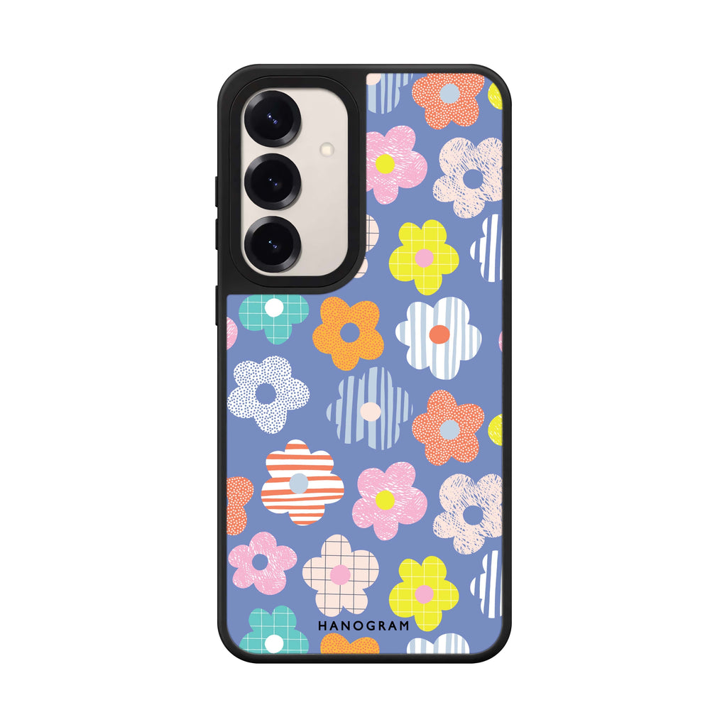 Floral Pattern Style 1 Samsung Galaxy mirror case front view
