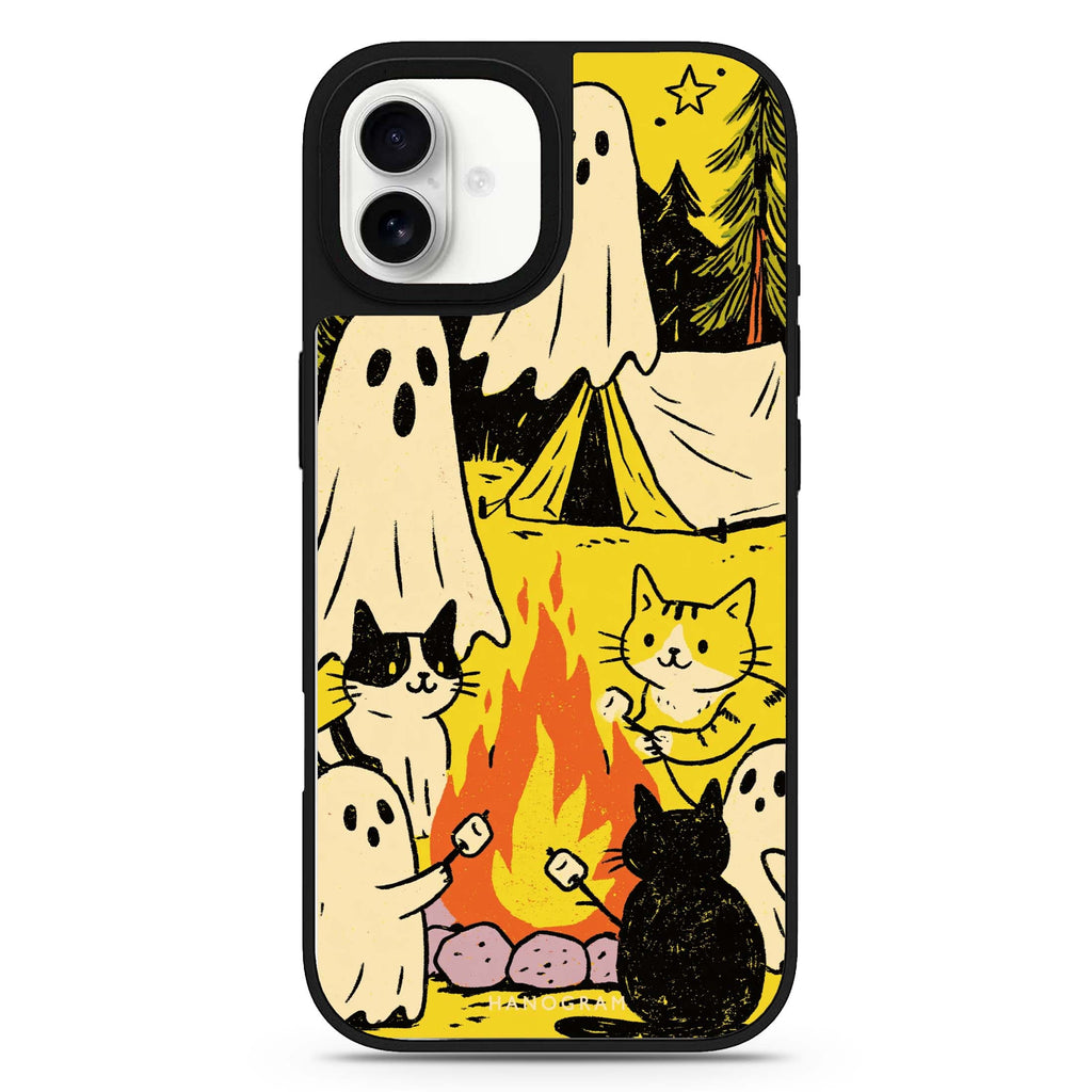 Campfire with the Ghosts iPhone 17 Mirror Case - View 1