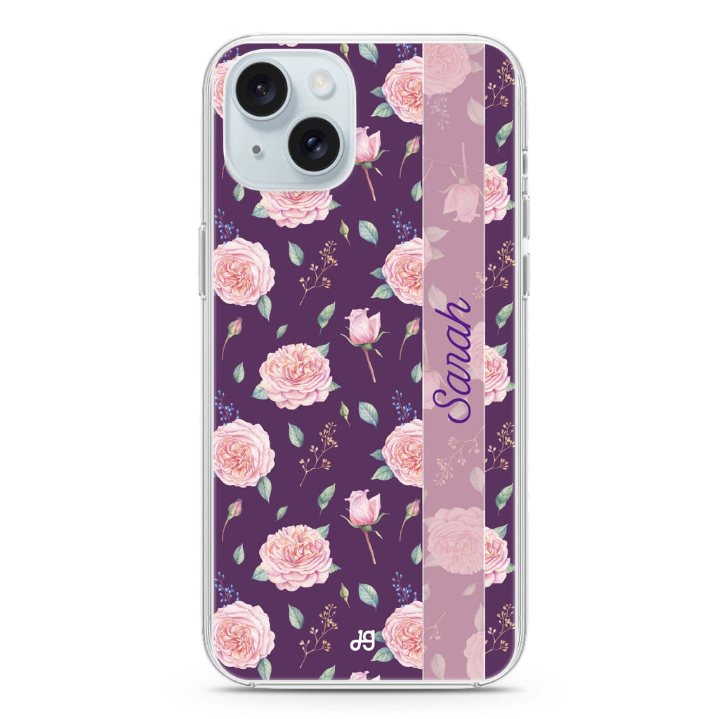 Naughty Purple iPhone 15 plus Ultra Clear Case