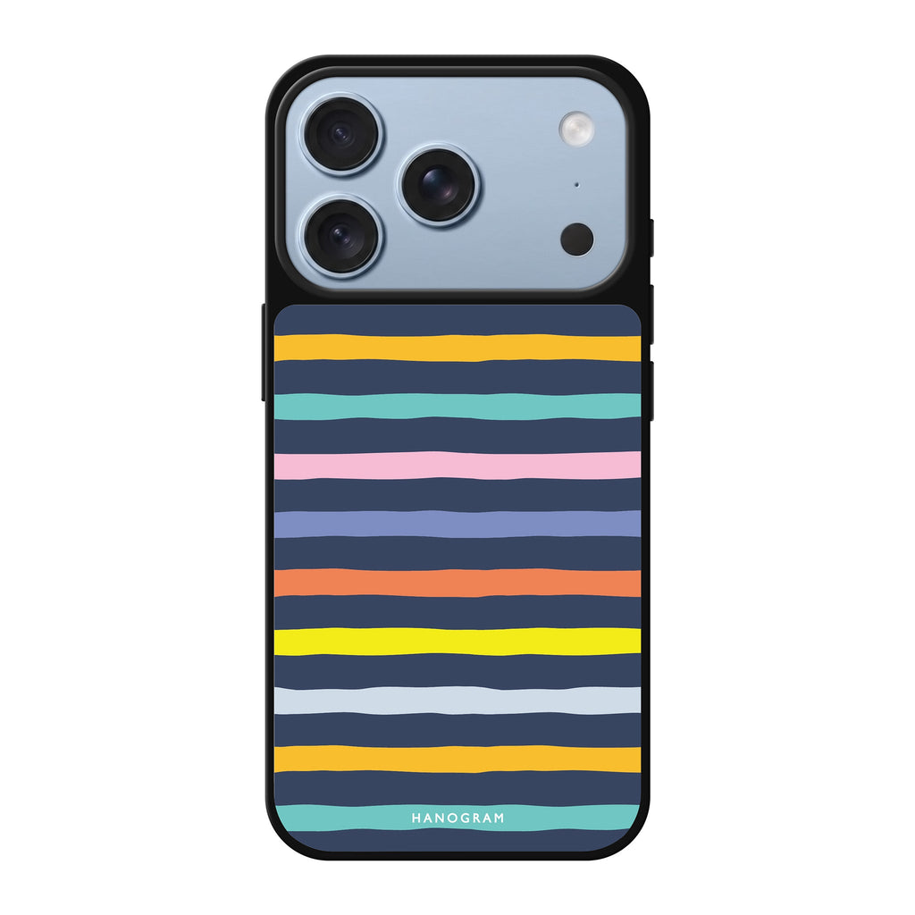 Rainbow Line multicolor iPhone 18 Pro Max mirror case