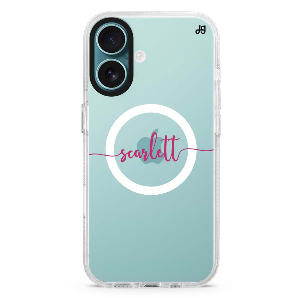 Script Handwritten MagSafe Compatible iPhone 16 Ultra Clear Case - Personalized and Stylish Protection