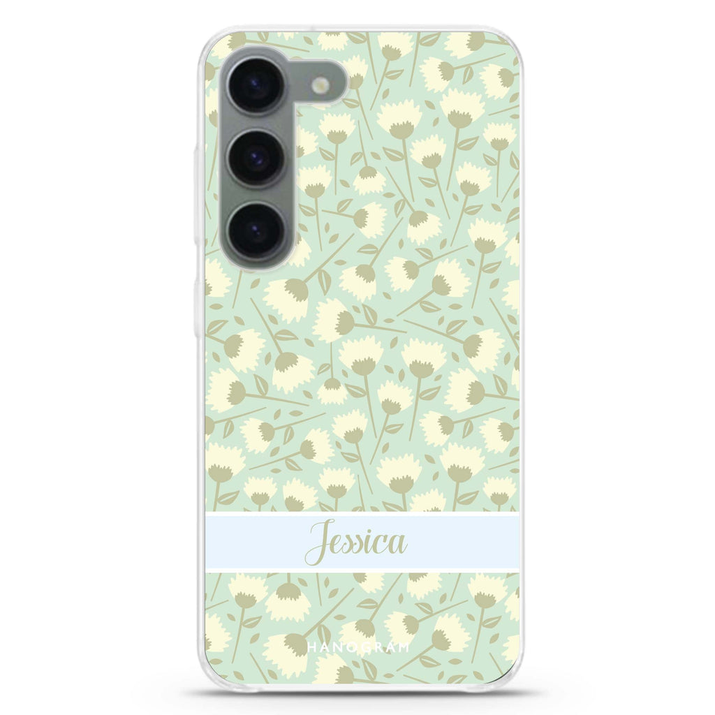 Cosy personalized ultra-clear case for Samsung Galaxy S23/S22, front view