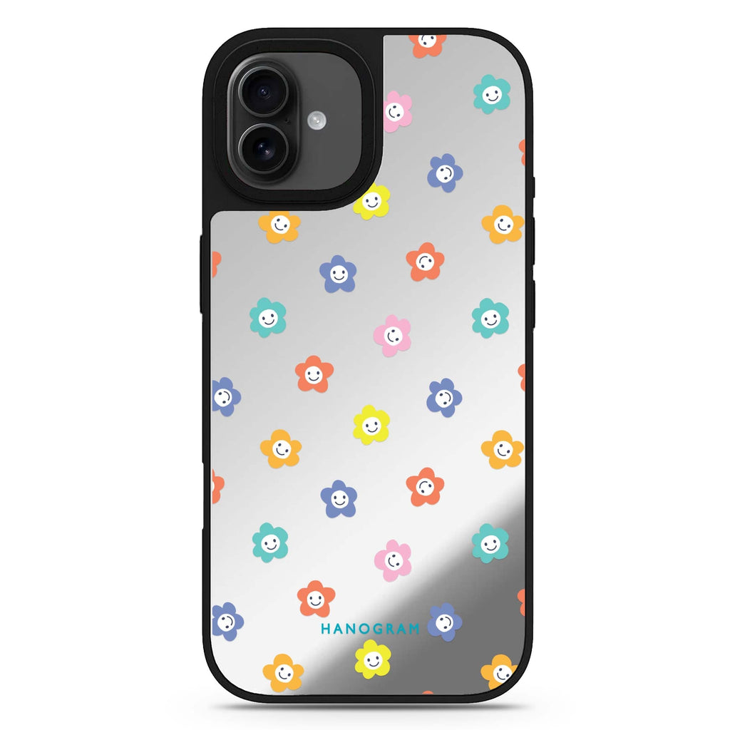 Little Smile Flowers floral fashion iPhone 17 mirror case