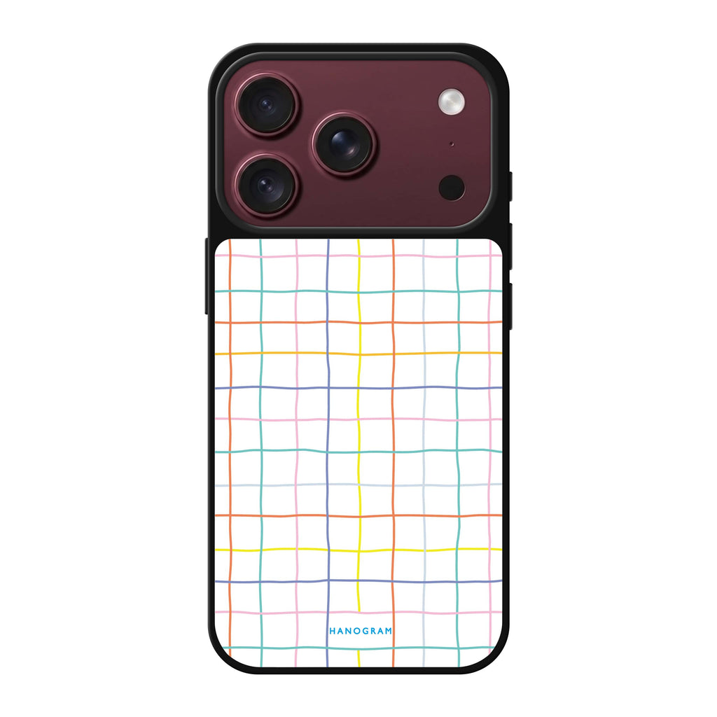 Colourful Checked Pattern multicolor pattern iPhone 18 Pro Max mirror case