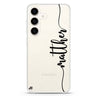 Vertical Script Handwritten Custom Samsung Galaxy Ultra Clear Case