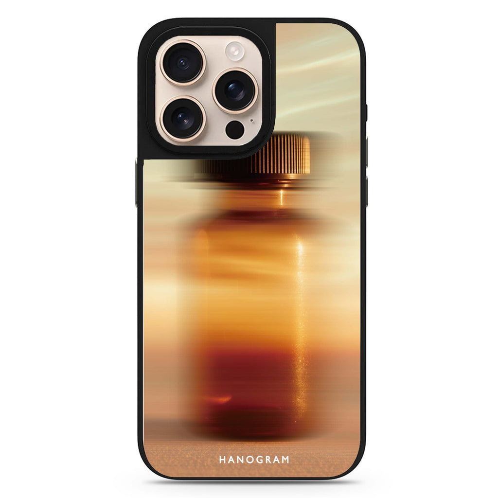 Golden Blur color-inspired design iPhone 16/15/14 Pro Max & Pro mirror case