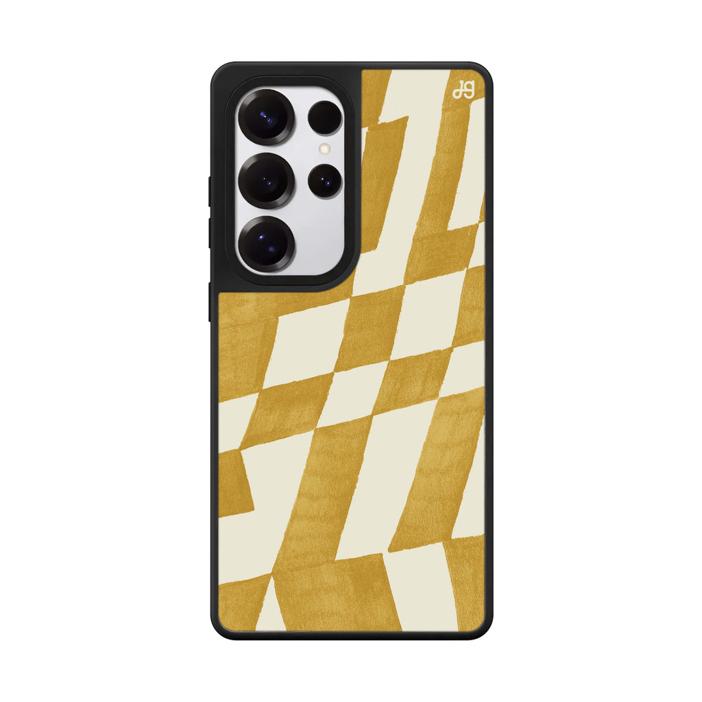Abstract Paint Pattern Samsung Galaxy S25 S24 S23 Ultra mirror case, front view