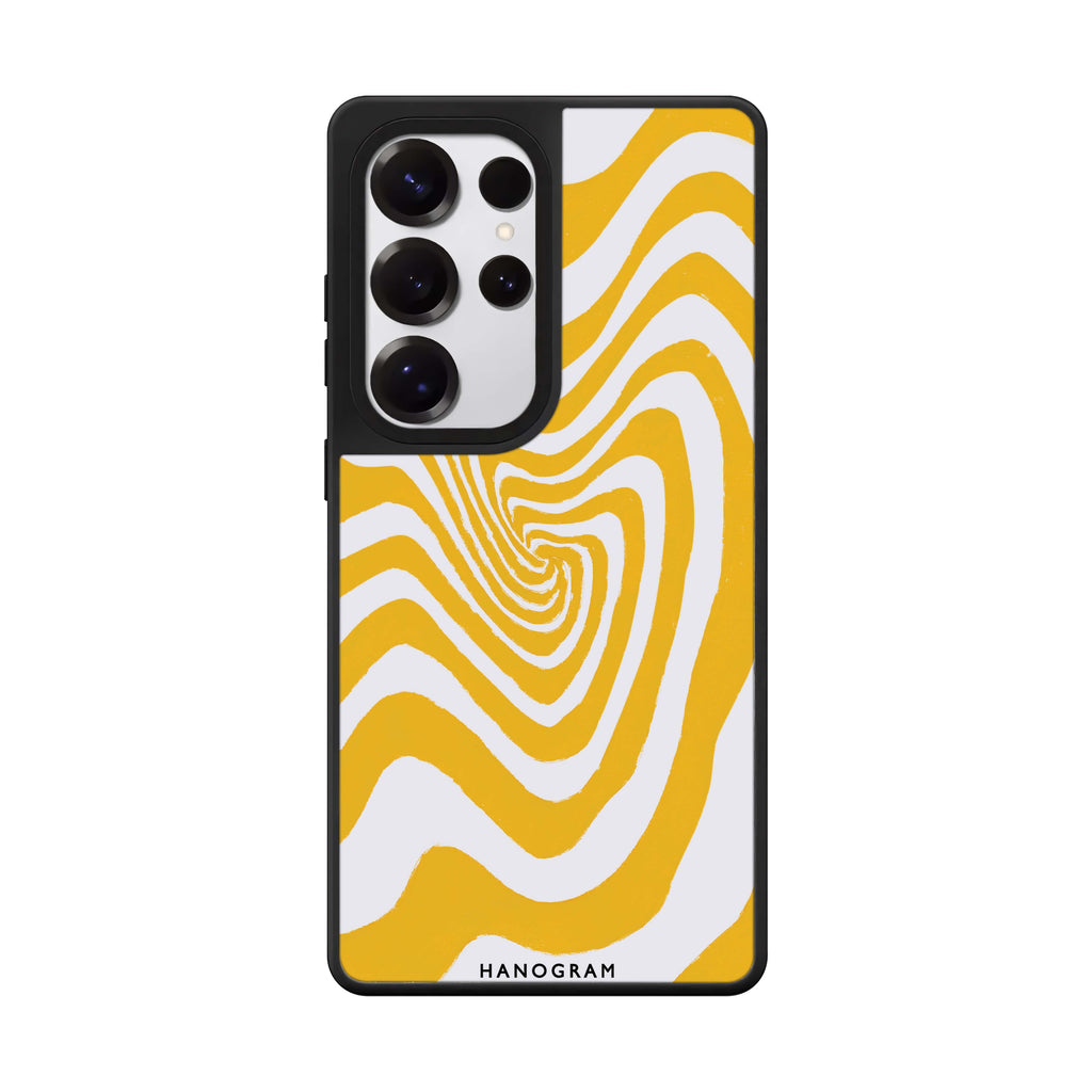 Abstract Paint Pattern Samsung Galaxy S25 S24 S23 Ultra mirror case, front view