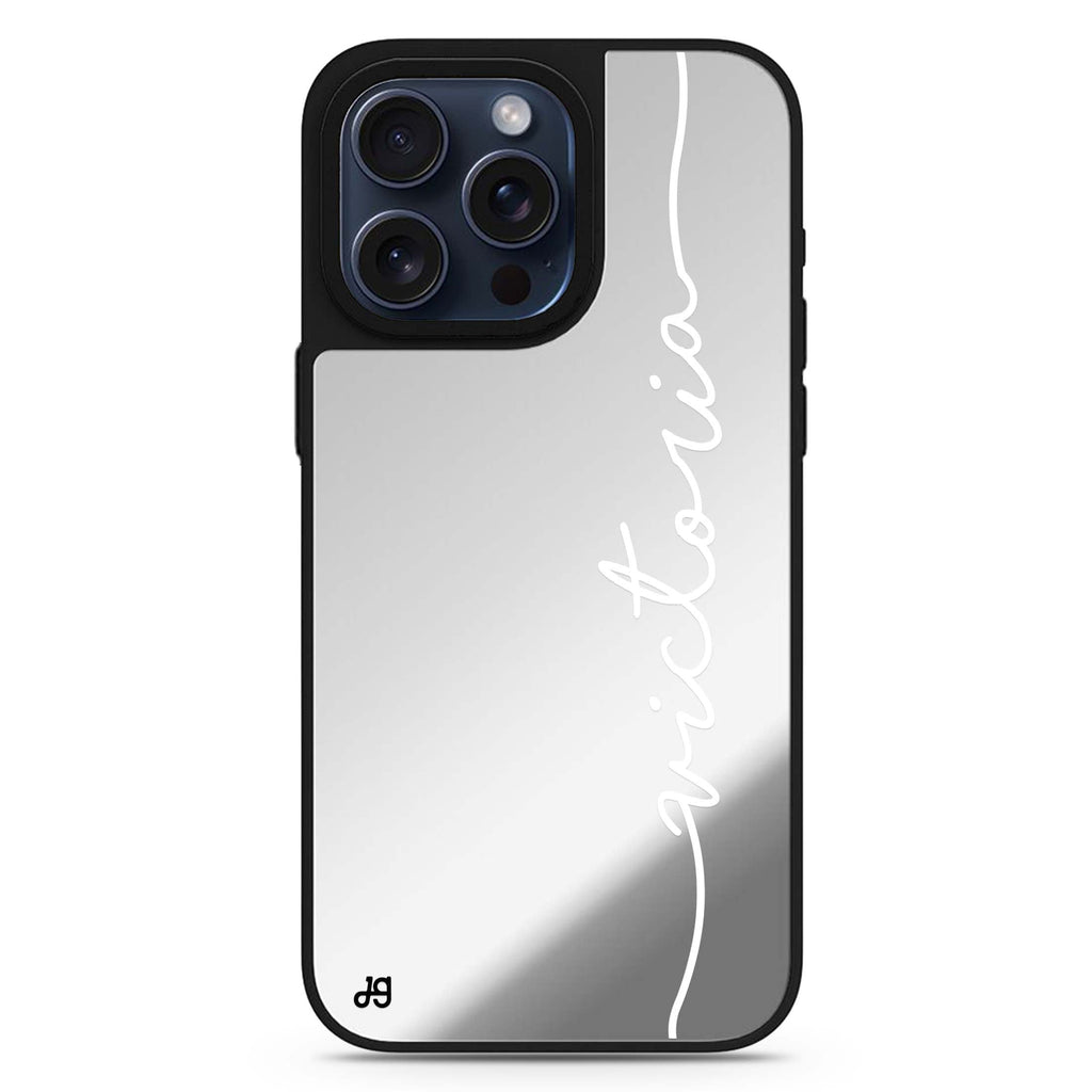Vertical Handwritten II personalized name MagSafe mirror case for iPhone 16/15/14 Pro Max and Pro, main view