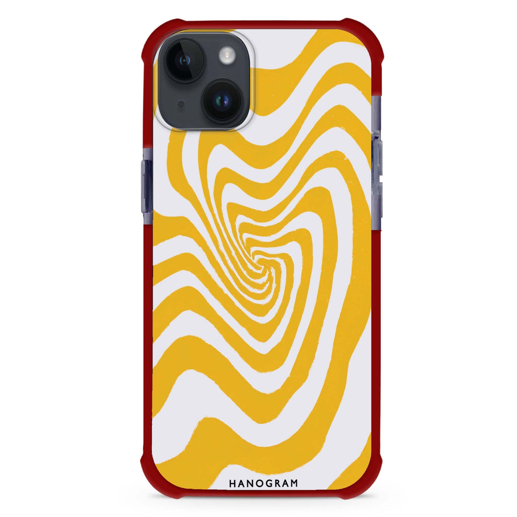 Abstract Paint Pattern iPhone 15 Plus MagSafe Compatible Ultra Shockproof Case