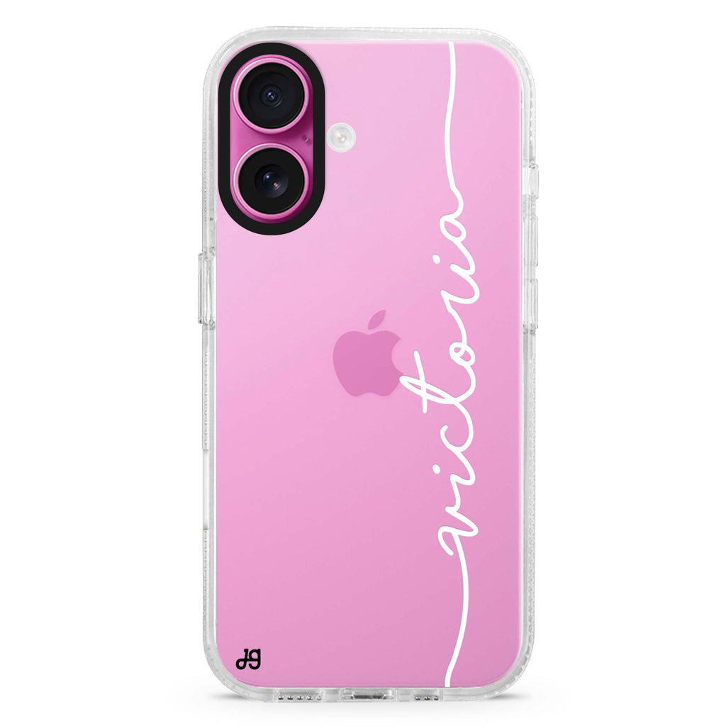 Vertical Handwritten II iPhone 16 Plus Ultra Clear Case