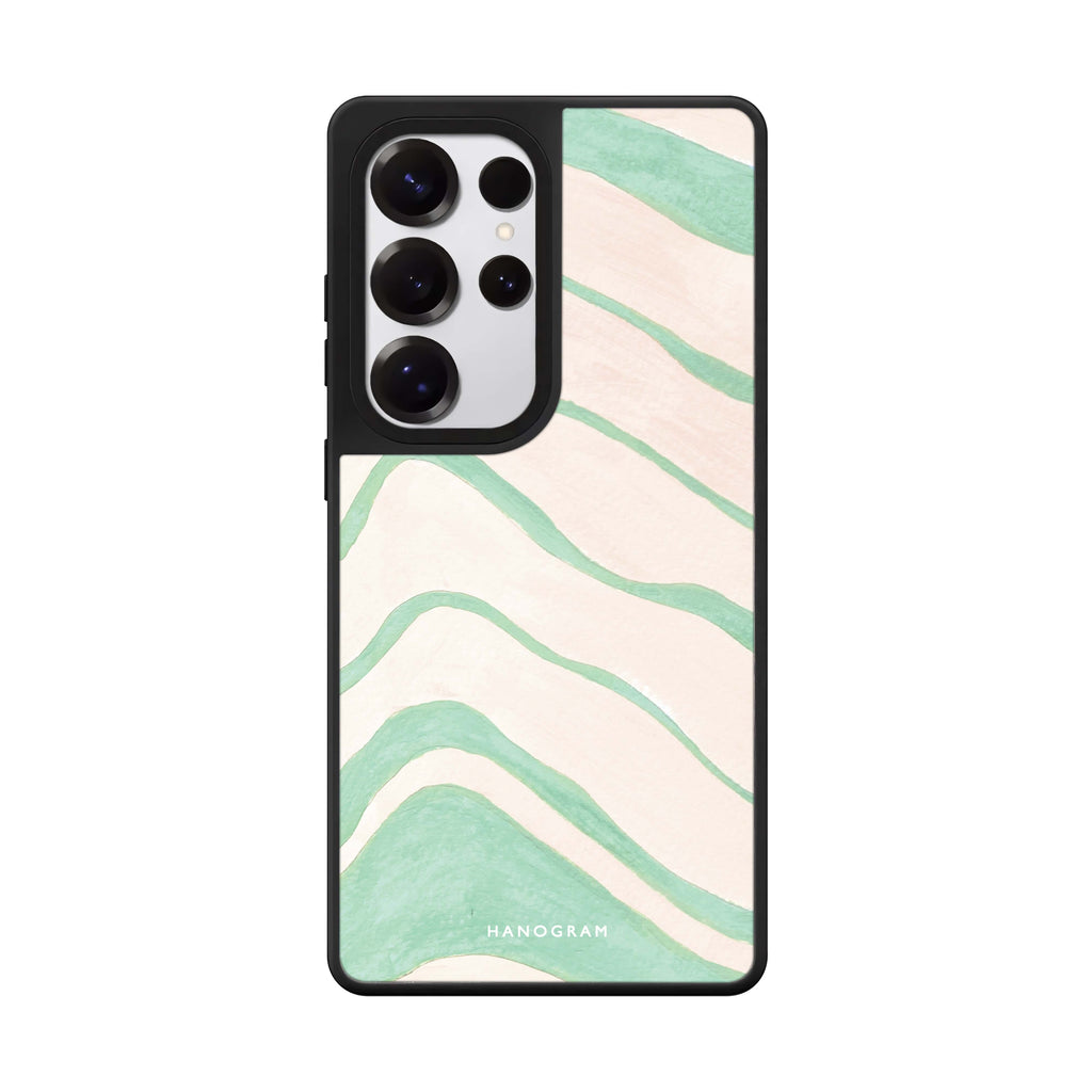 Abstract Paint Pattern Samsung Galaxy S25 S24 S23 Ultra mirror case, front view