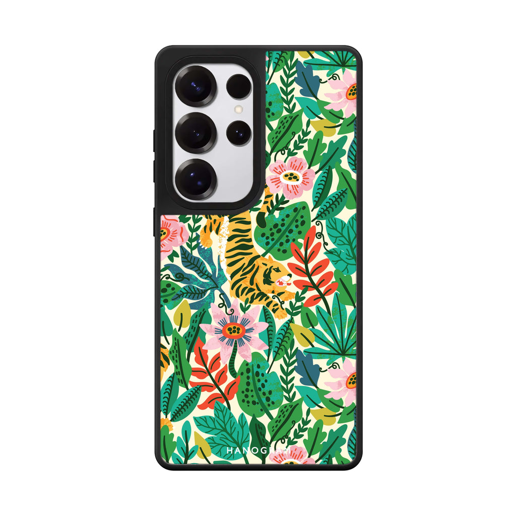 Tiger & Floral Mirror Case