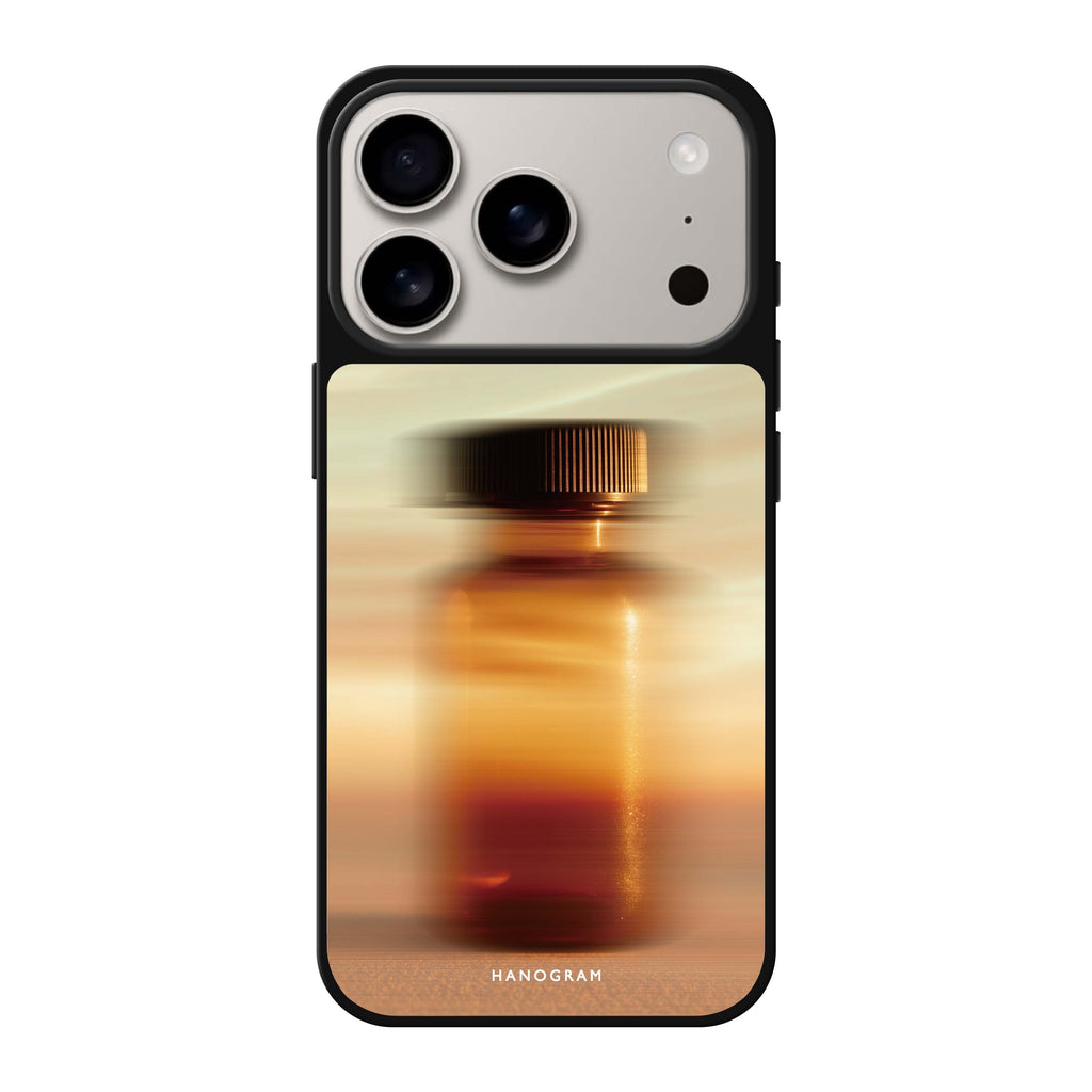 Golden Blur gold abstract iPhone 17 Pro Max mirror case