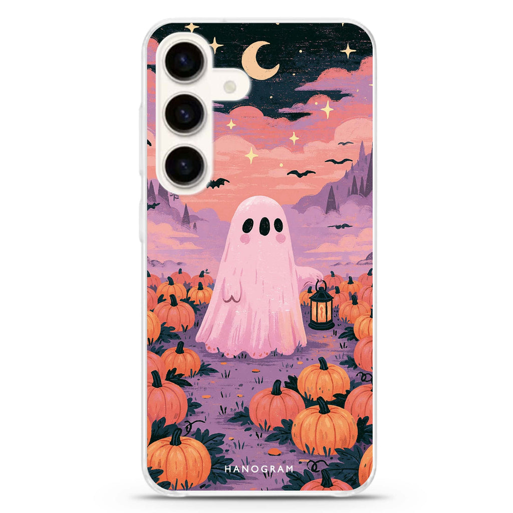 The Blush Valley Ghost Samsung Galaxy Ultra Clear Case — front view