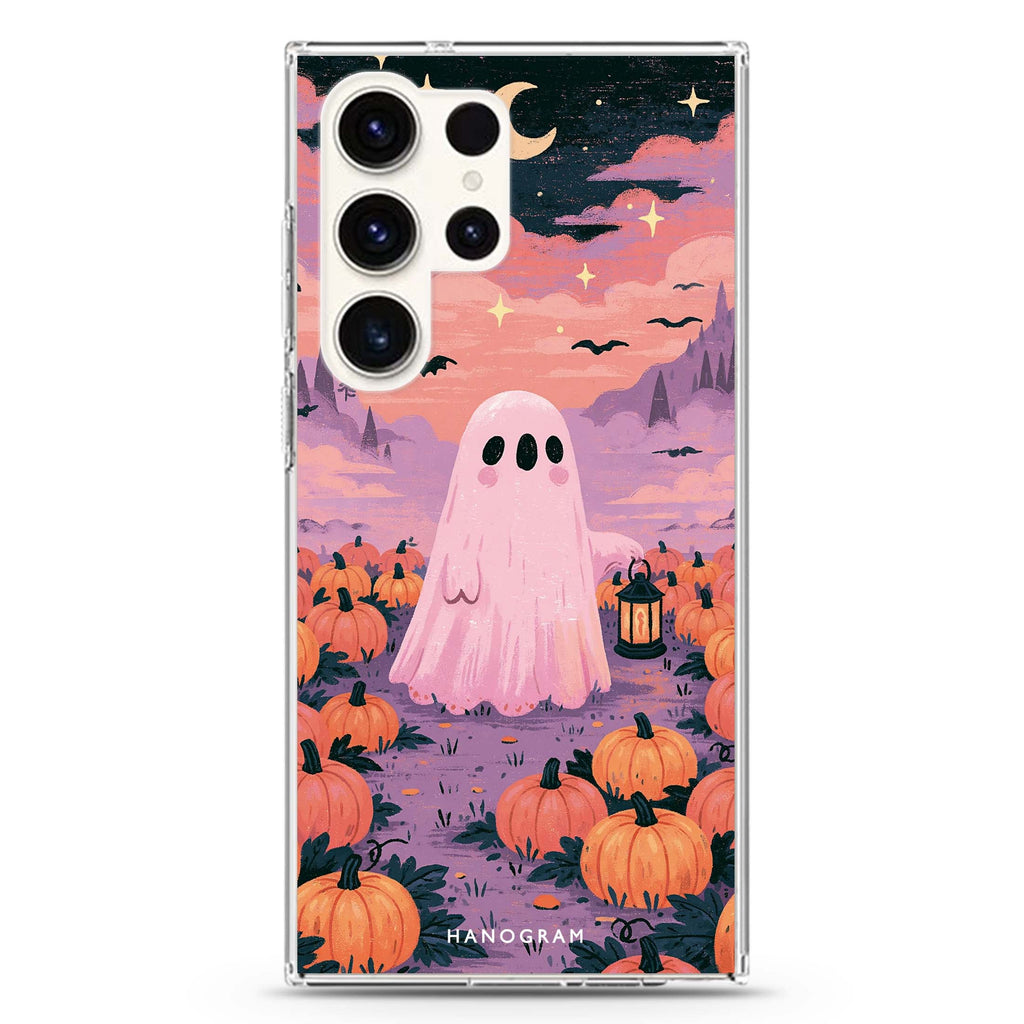 The Blush Valley Ghost Samsung Galaxy Ultra Clear Case — front view