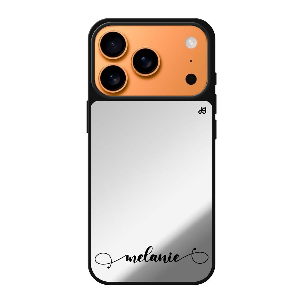 Custom #4 personalized name iPhone 17 Pro Max mirror case